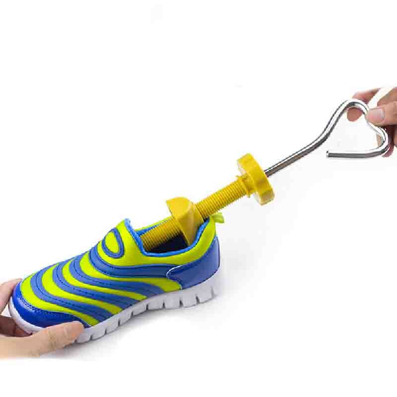 Barn skostöd justerbara skor bår klackar stövlar träd shaper expander unisex plast bibehåll form skostöd