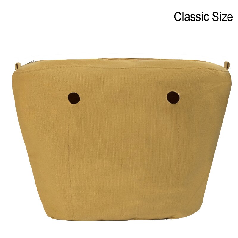 Insertos impermeables sólidos de tamaño clásico para bolsa O Obag, inserto de forro interior, bolsillo, accesorios de bolso: yellow 2 classic