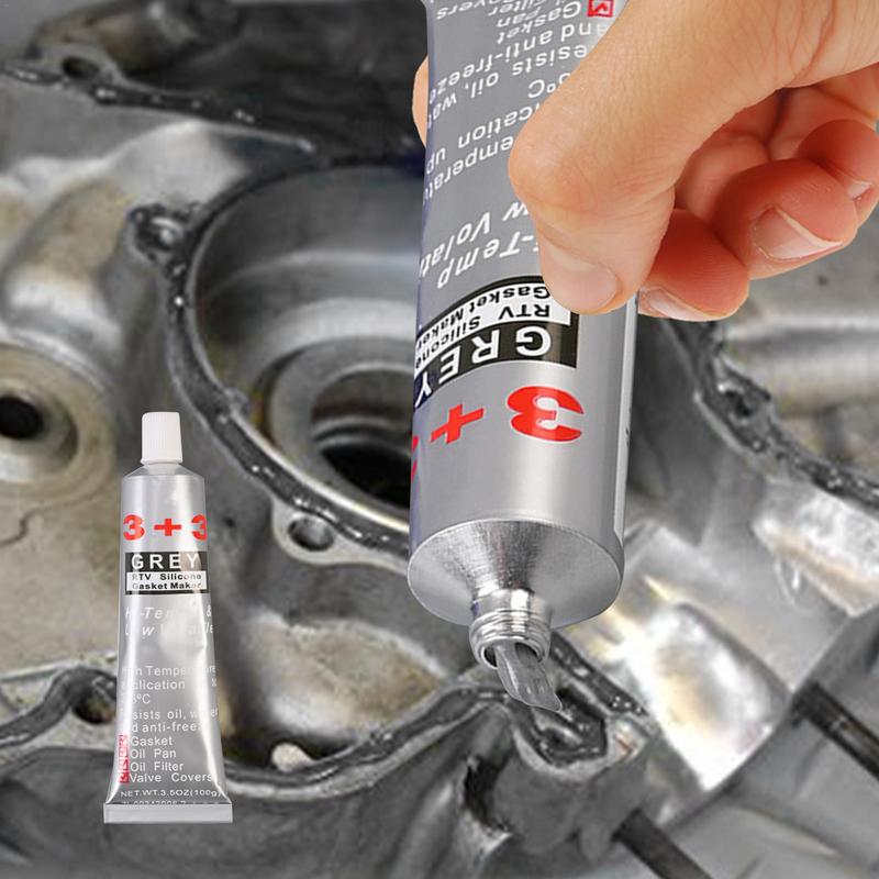 Adesivo para junta de motor, 100g, selante de borracha de silicone, resistente a altas temperaturas, cola para caixa de motor, equipamento mecânico, enchimento de fenda