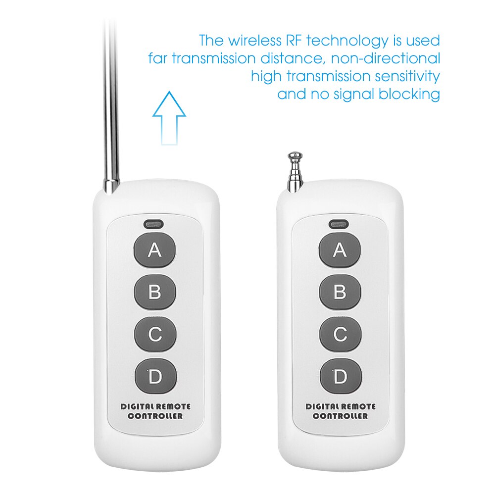 433 MHz Draadloze Afstandsbediening Afstandsbediening Demonstrator Multifunctionele Smart Ijzeren Hek Deur Stage Licht Vier Knop Handmatige Afstandsbediening