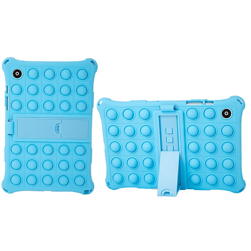 Zachte Bubble Voor Samsung Galaxy Tab A8 10.5 SM-X200 SM-X205 Kids Silicon Cover Funda Voor Galaxy Tab A8 10.5 inch Case: blue