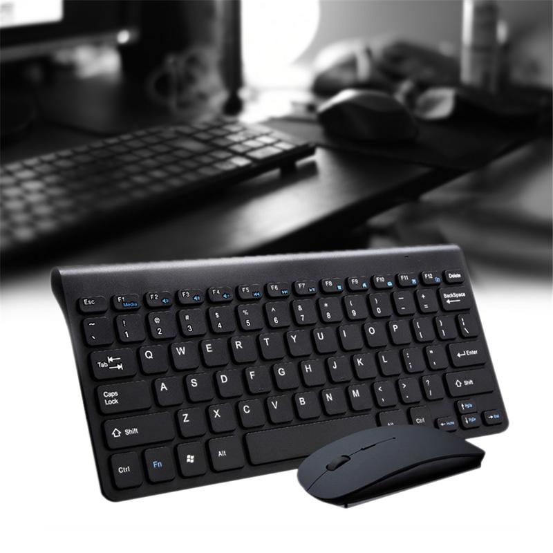 Ergonomische Draadloze Toetsenbord Kleine Stijlvolle Muis Set Mini Toetsenbord Voor Games Kantoor Entertainment Desktop Laptop Tablet Levert