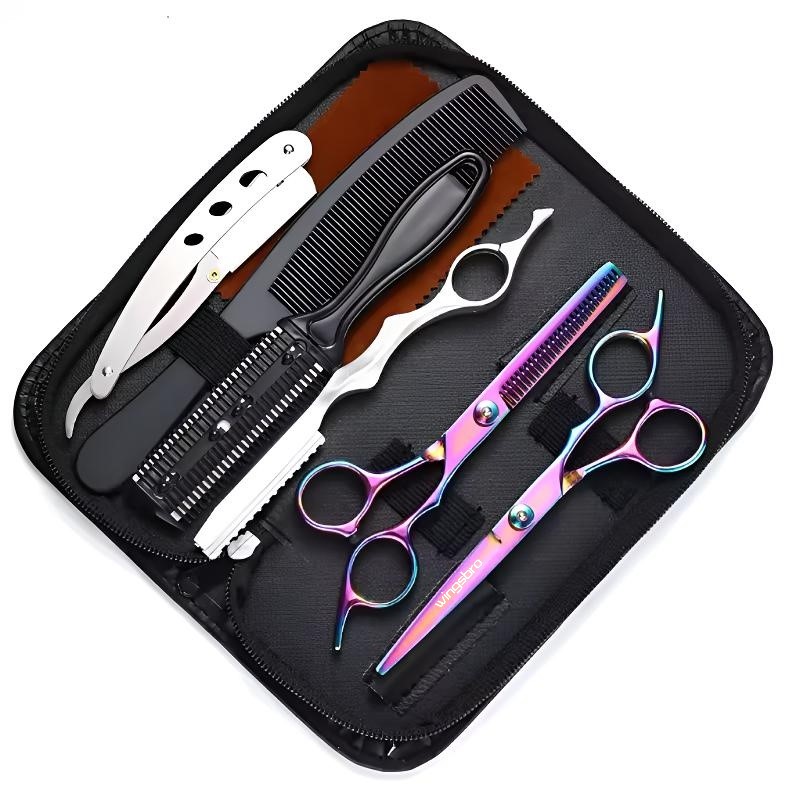 Japanse haarschaar set kappersschaar kit kapper scheerapparaat kapsel schaar: MULTI