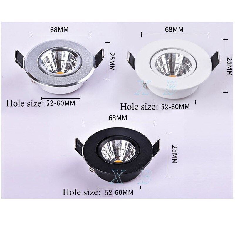 3W 5W Led Spots Mini Led Plafond Onderaan Lichten AC85-265V Verzonken Gloeilampen Voor Kabinet Teller Showcase Thuis verlichting