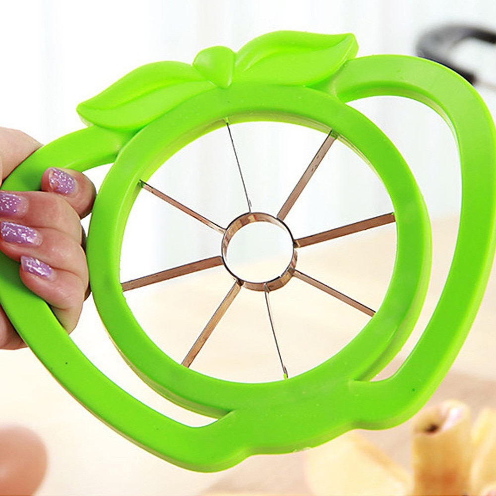 Stainless Steel Apple Cutter Slicer Fruit Tools Comfort Handle Apple Easy Cut Slicer Cutter Pear Fruit Divider Tool #RN