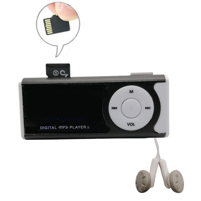 Micro SD MP3 player with TF Card and earphone LED reproductor de musica Lossless Sound Music Media MP3 Player: Default Title