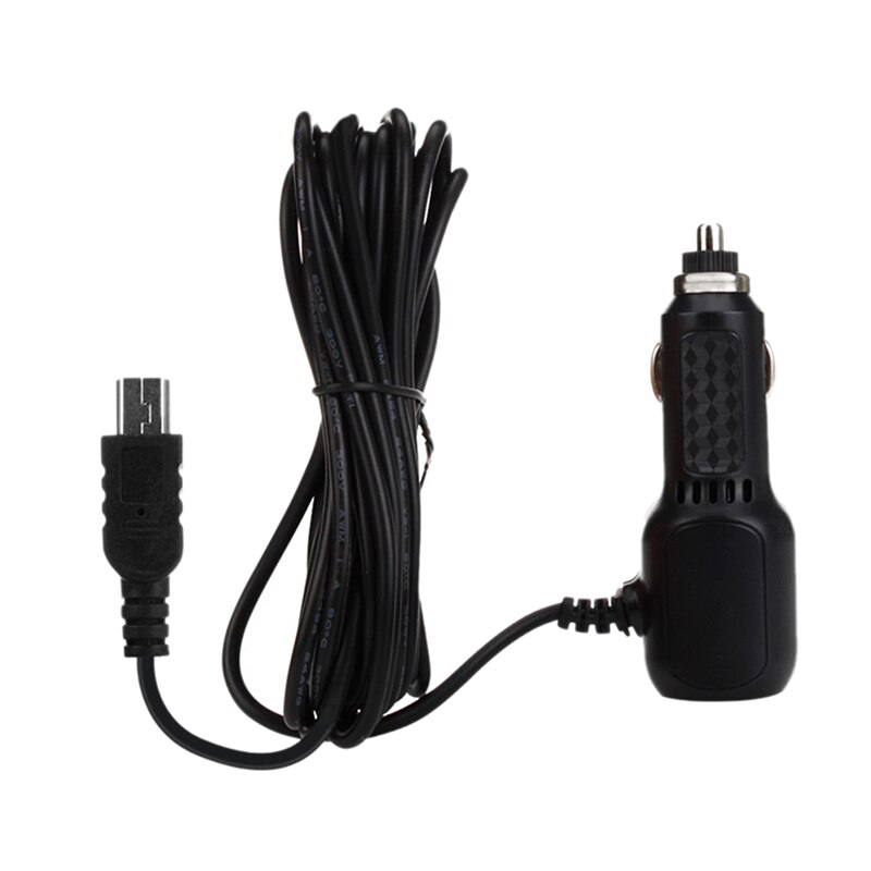 mini USB Car Charger with 2 USB Port for Car DVR Camera GPS 3.5meter 5V 3.5A Curved