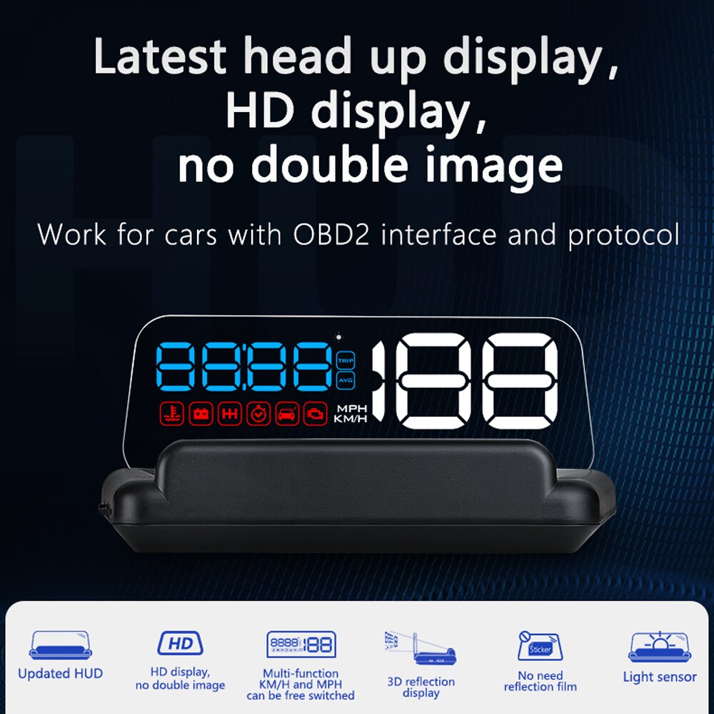 Datong Hud C500 OBD Kopf hoch Anzeige OBD2 Tacho M... – Grandado