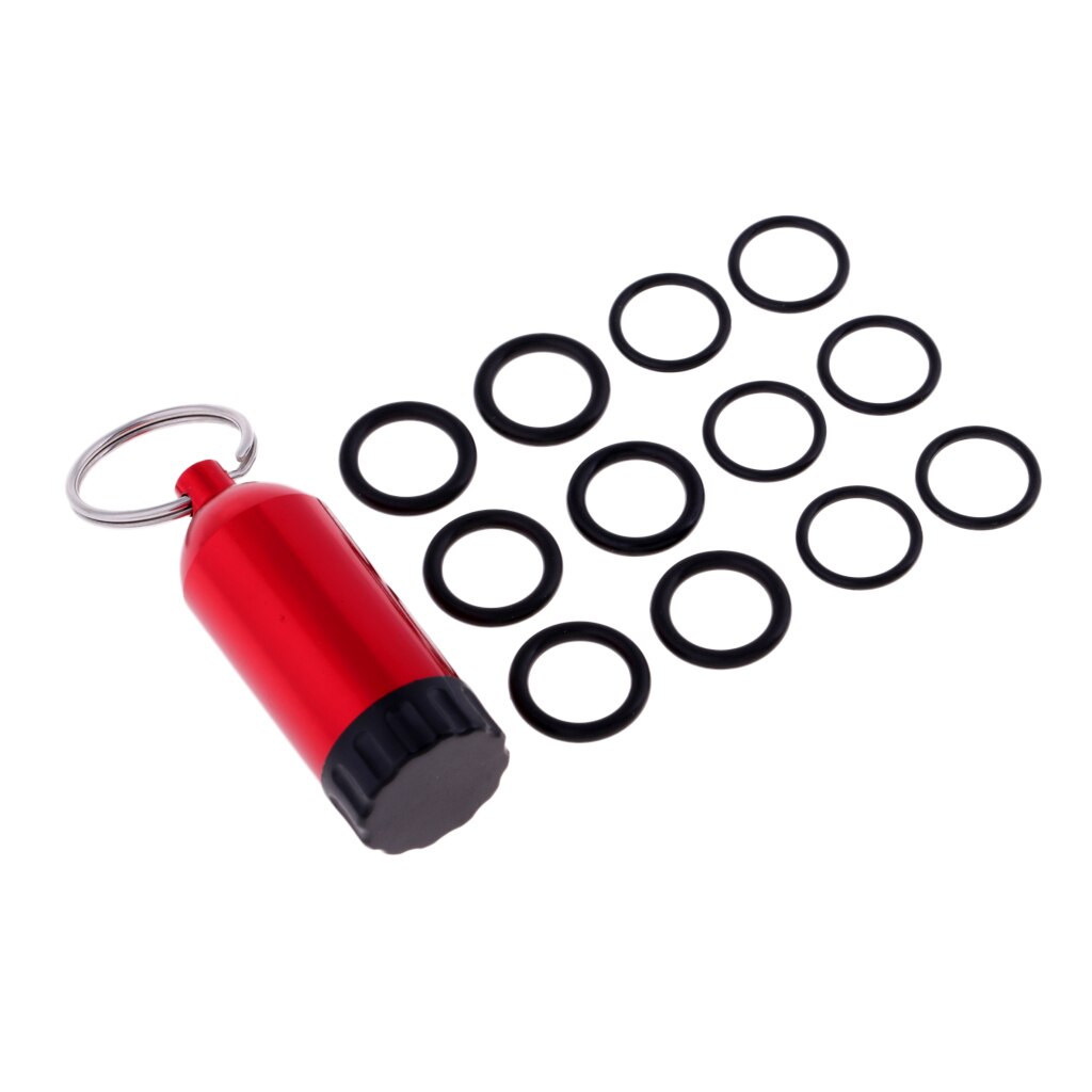 Scuba Tanks 12 O-Ring Dive Kit Sleutelhanger met Messing Pick Multicolor Scuba Tank Met O Ring duiken Tank