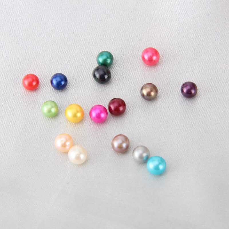 CLUCI 6-8mm Akoya Branello Della Perla per Le Donne Monili Che Fanno Coltivate Branelli Della Perla Delle Donne 16 di Colore Rotonda Akoya sciolto Perla SZ005SB