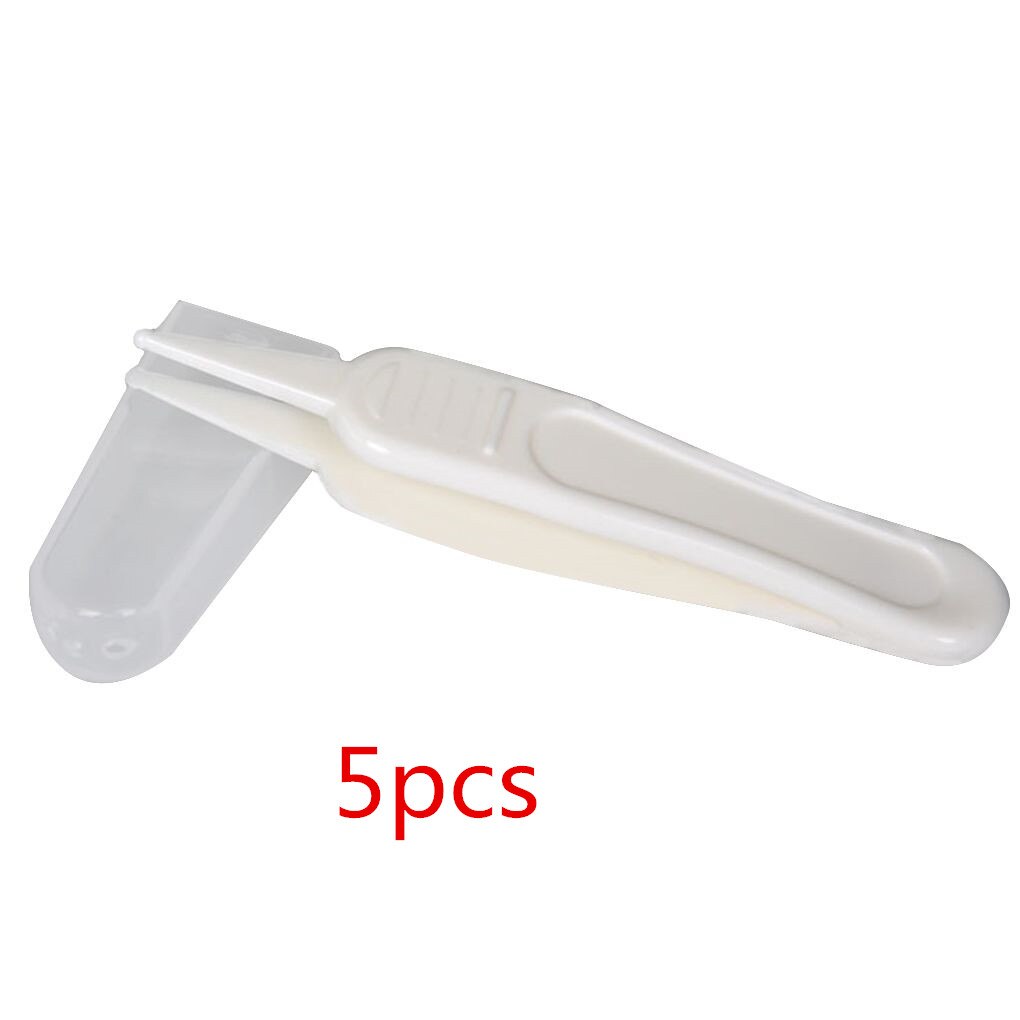 1/2/3/4/5 pièces Bébé Sécurité Pincettes Brucelles En Plastique Oreille Nez Propre Nez Oreilles Bébé Soins: 5pcs