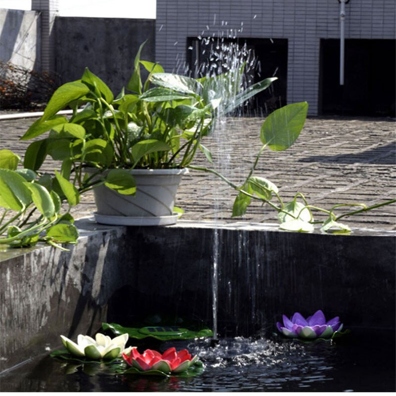 Floating solar fountain panel kit garden fountain water pump for bathing pool watering wide irrigation pump