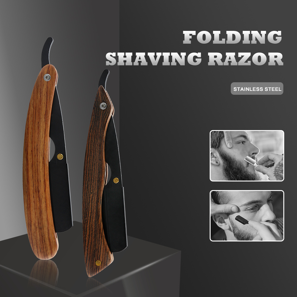 Rasoir manuel pour hommes, en acier inoxydable, pliable, tondeuse à cheveux, accessoires de coupe de cheveux