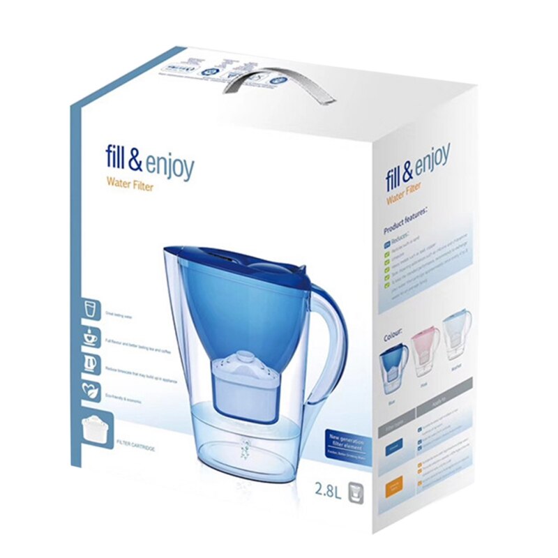 2.8L Automatic Switch Water Filter Household Activated Carbon Jug Home Purifier Healthy Drink Machine Kitchen Faucet Filter Puri