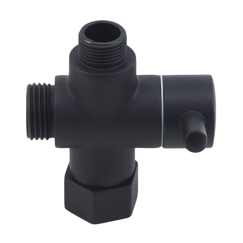 1pc Toilet Divider Shower Shower Divider Valve Conversion Valve Bathroom Faucet Accessories: black
