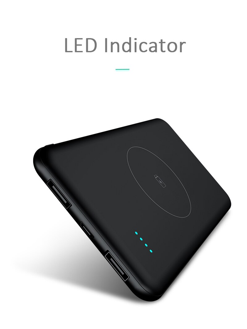 10000mah Power Bank External Battery Wireless Charger Powerbank Portable QI Wireless Charging for Samsung iPhone 11 XS Poverbank