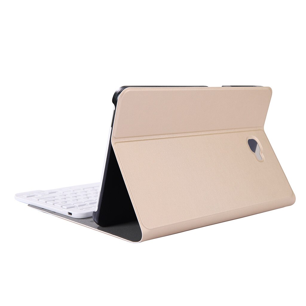 Teclado inalámbrico Bluetooth desmontable para Samsung Galaxy Tab A T580/T585 10,1, funda fina con soporte y teclado inalámbrico