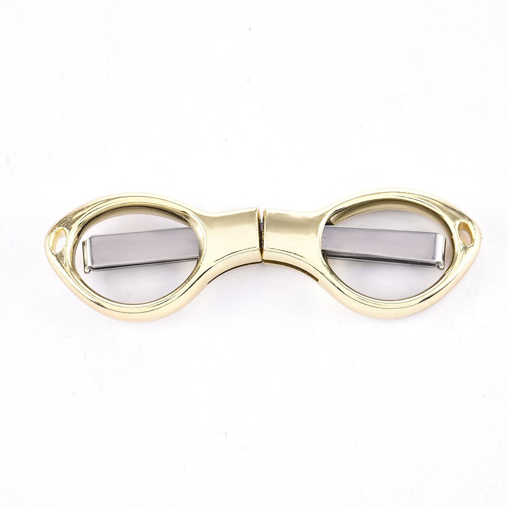 Mini ciseaux pliants de poche en acier inoxydable, outil de manucure, de maquillage et de beauté, Portable, , pour sourcils, coupe du visage, 1 pièce: AE431