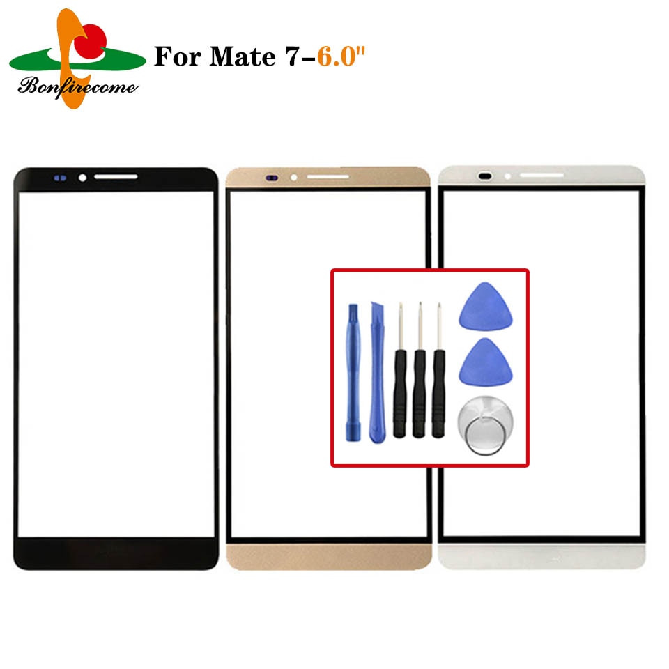 Pantalla exterior para Huawei Ascend Mate 7 MT7-L09 pantalla táctil frontal, pantalla LCD, cubierta de cristal de repuesto