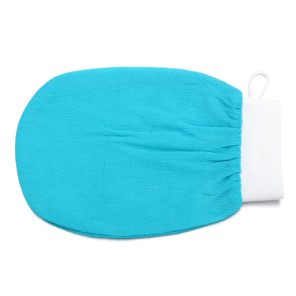Manopla Exfoliante para Hammam marroquí, guante Exfoliante para la preparación de la ducha, duradero, para masaje corporal y Facial, 1 ud.: blue