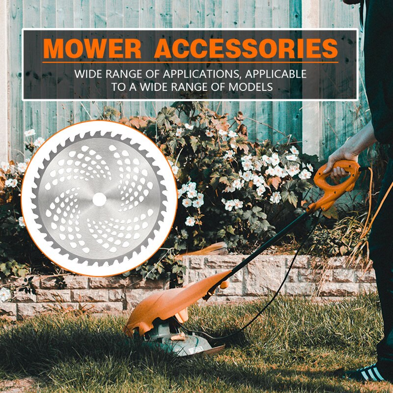 8Inch 40 Teeth Alloy Brush Cutter Saw Blade Lawn Mower Grass Trimmer Blade Replacement Circular Saw Blade For Garden Lawn mower