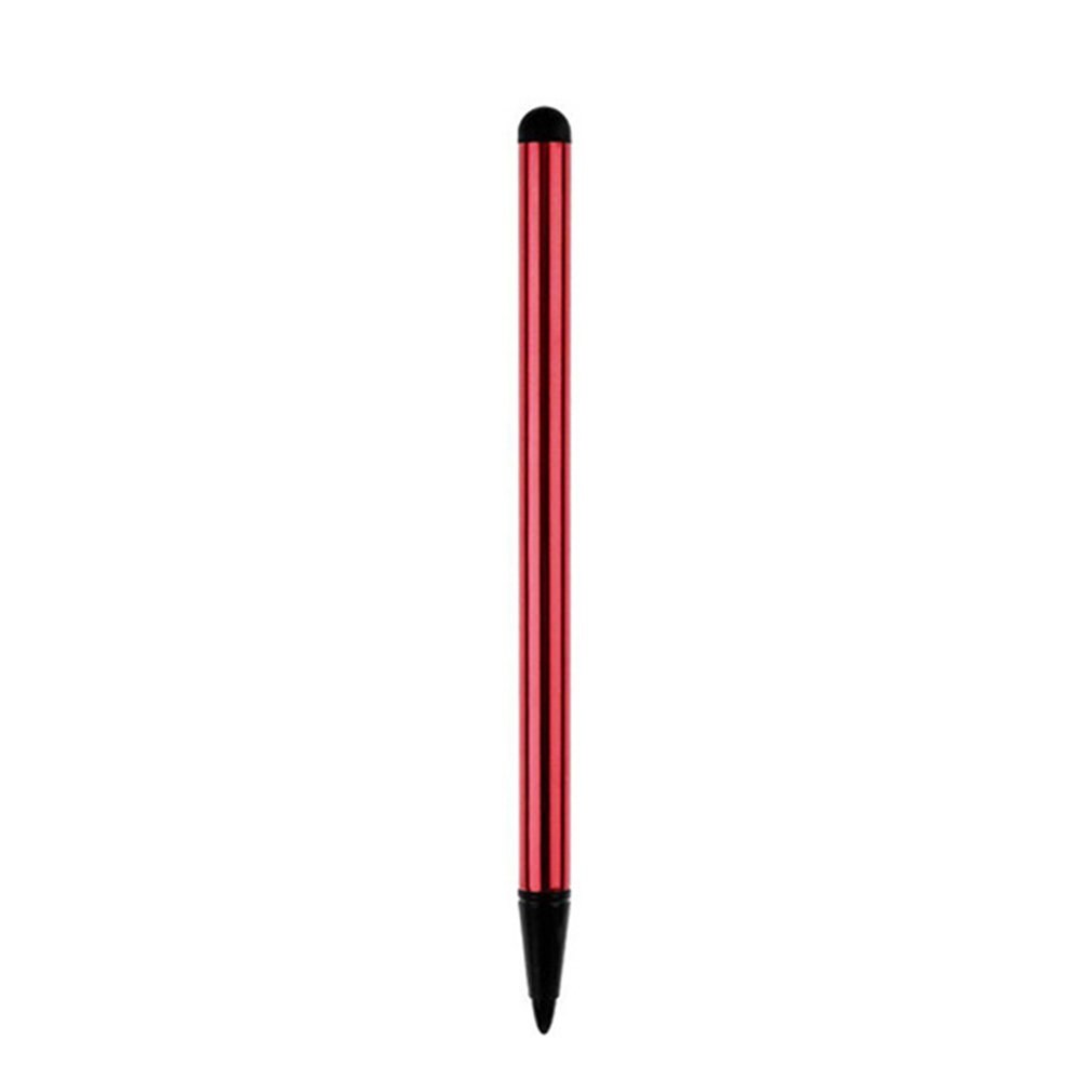 7.0 Dual-purpose metal stylus capacitive screen resistive screen dual-purpose touch pen navigation mobile phone universal stylus: 1PC Red