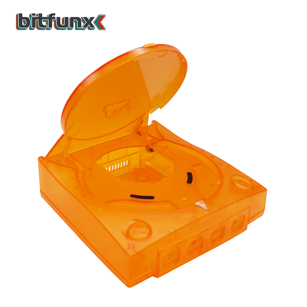 Bitfunx Replacement Plastic Shell Translucent Case for SEGA Dreamcast DC Retro Video Game Console Transparent Boxes