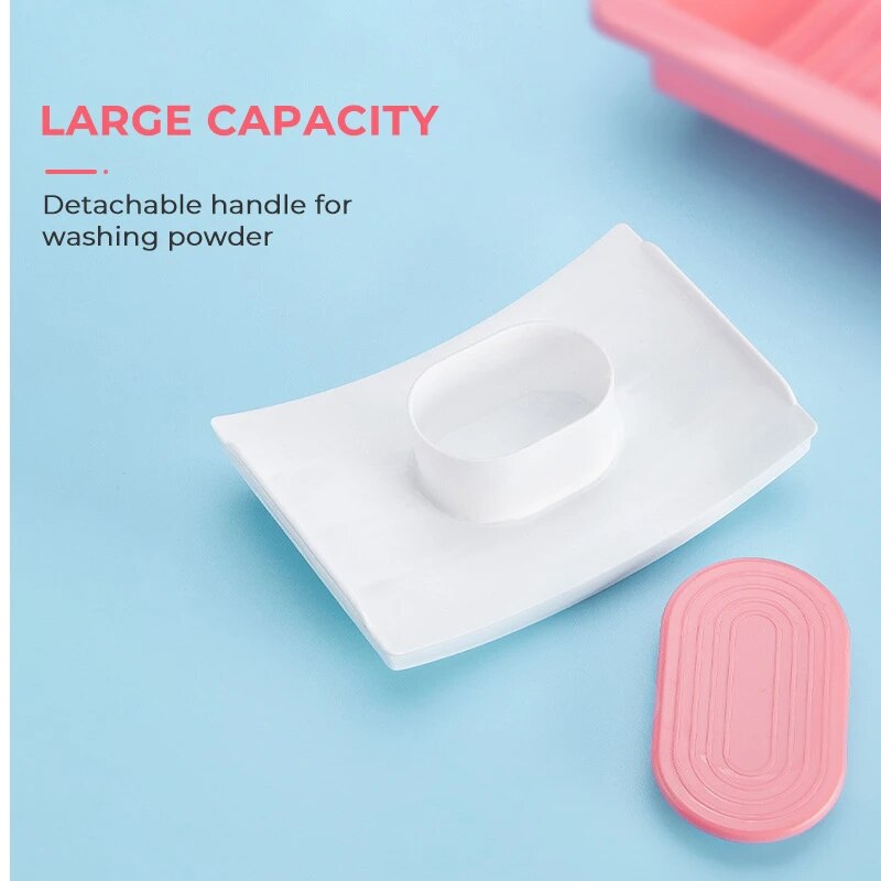 Plastic Washtub with Washboard Thick Laundry Basin Wash Baby Underwear Plastic Laundry Basin