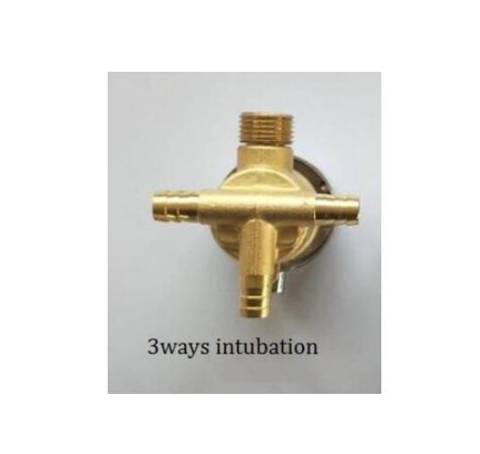 MTTUZK badrandcombinaties 2/3/4/5 Manieren water outlet messing douche tap schroef of intubatie split douchecabine douche mengkranen: 3 ways  Intubation