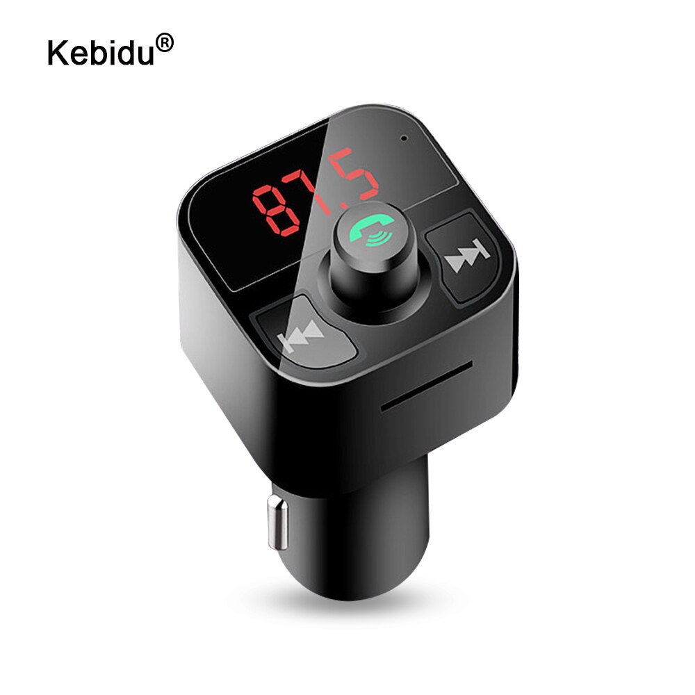 kebidu Car Bluetooth FM Transmitter Modulator 3.1A Dual USB Ports Car Charger MP3 Player Wireless Audio Receiver Handfree Kit