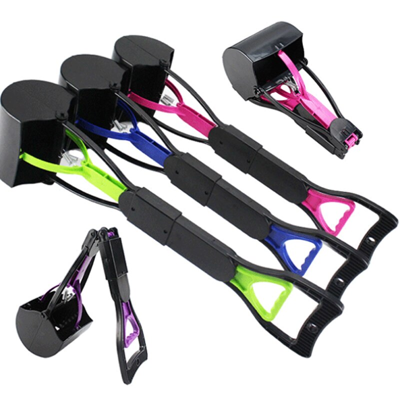 Raccattacacca Per Cani Pieghevole - Scoop Portatile Con Manico Lungo 45cm, Rosa, Per Erba E Ghiaia - Foto 9
