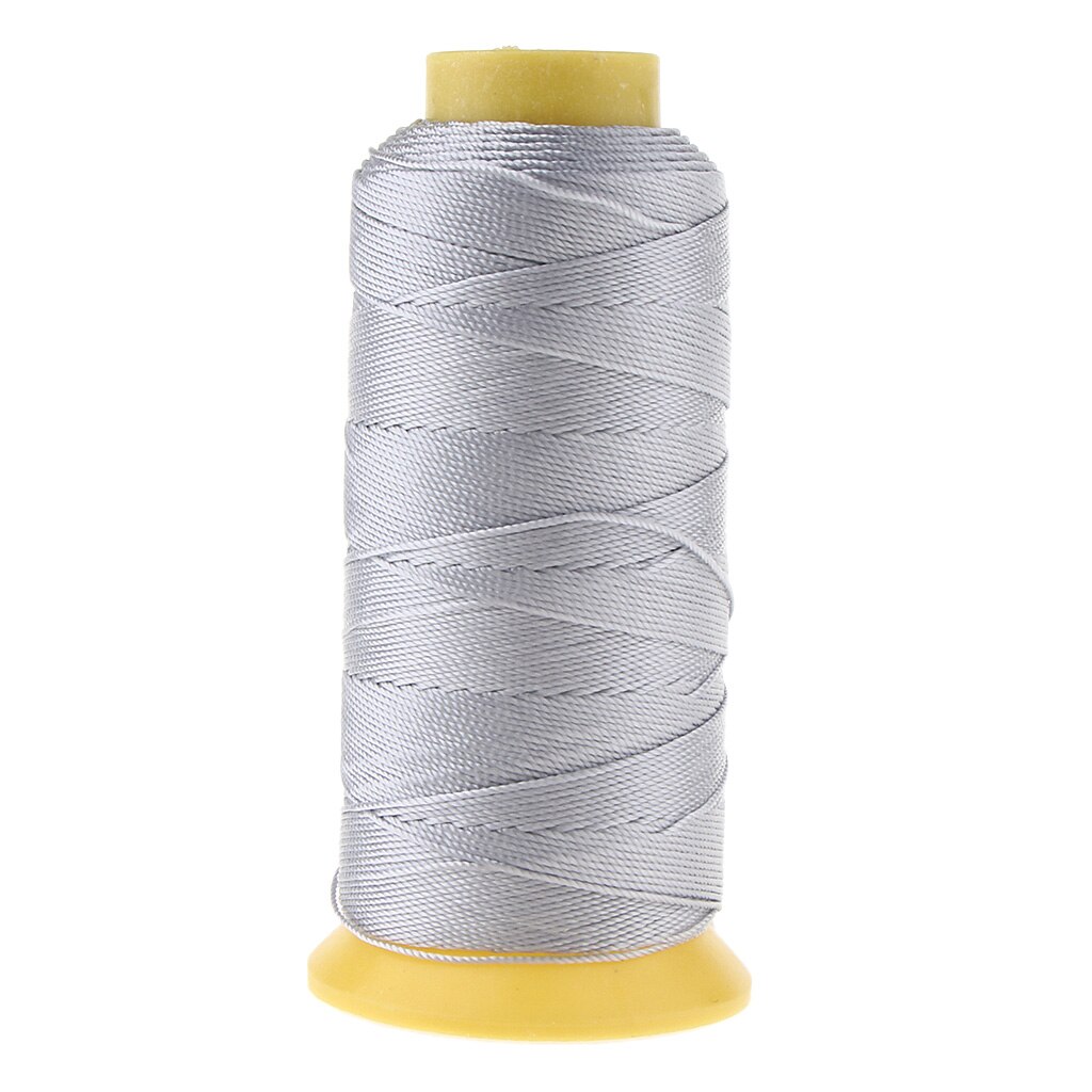 200 meter stærk bundet nylon sytråd 210d/12 til udendørs polstring: Lysegrå