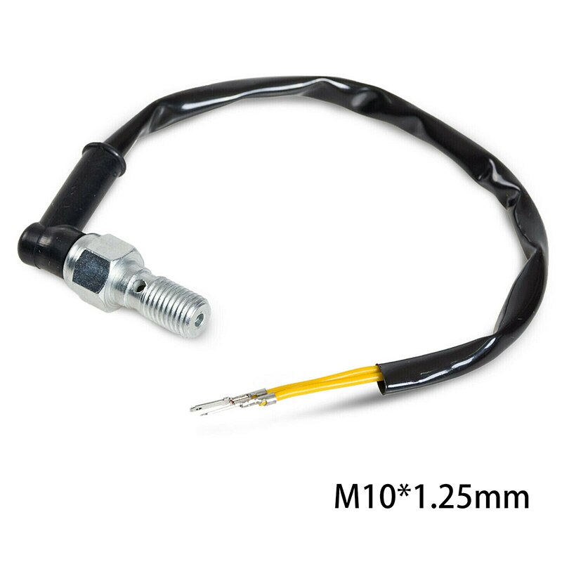 Motorcycle Rear Brake Light Hydraulic Pressure Switch M10x1.25mm Banjo Bolt Universal Motorcycle Hydraulic Brake Light Switch