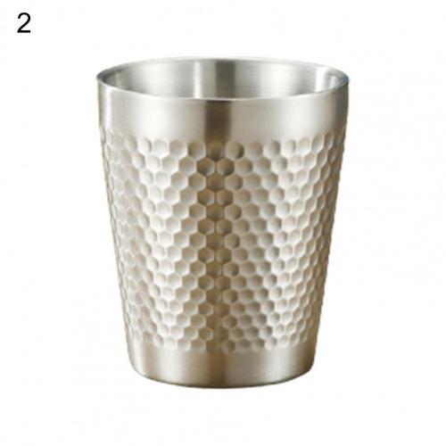 Gobelet à thé, 175/300ml, de couleur argent, de supérieure, pour le lait, tasse à thé, empilable, pour les Bars: 2