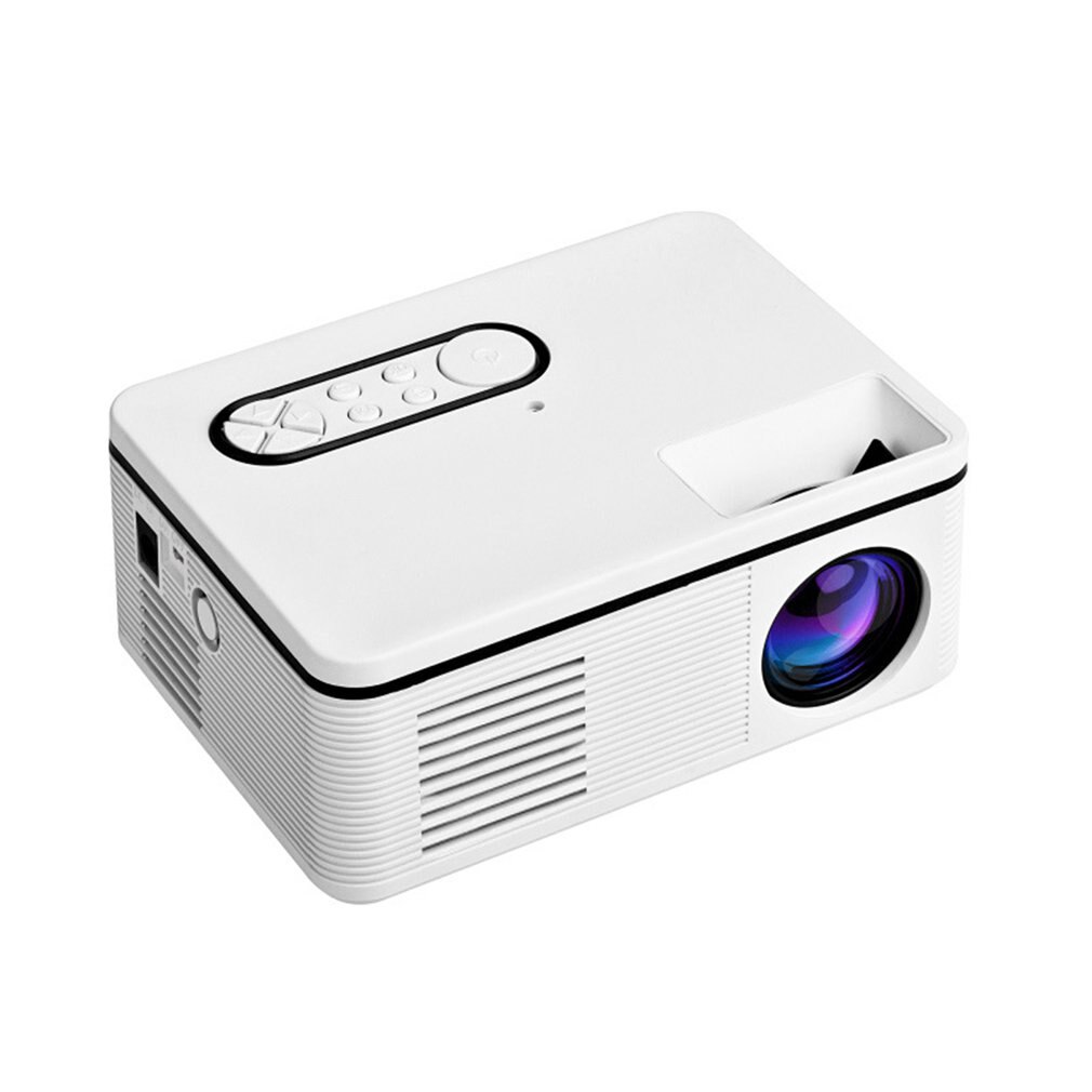 S361 Portable Mini LED Projector HDMI Supports HD 1080p Video Player Home Media Player Built-in Speaker Readable U Disk: EU Plug