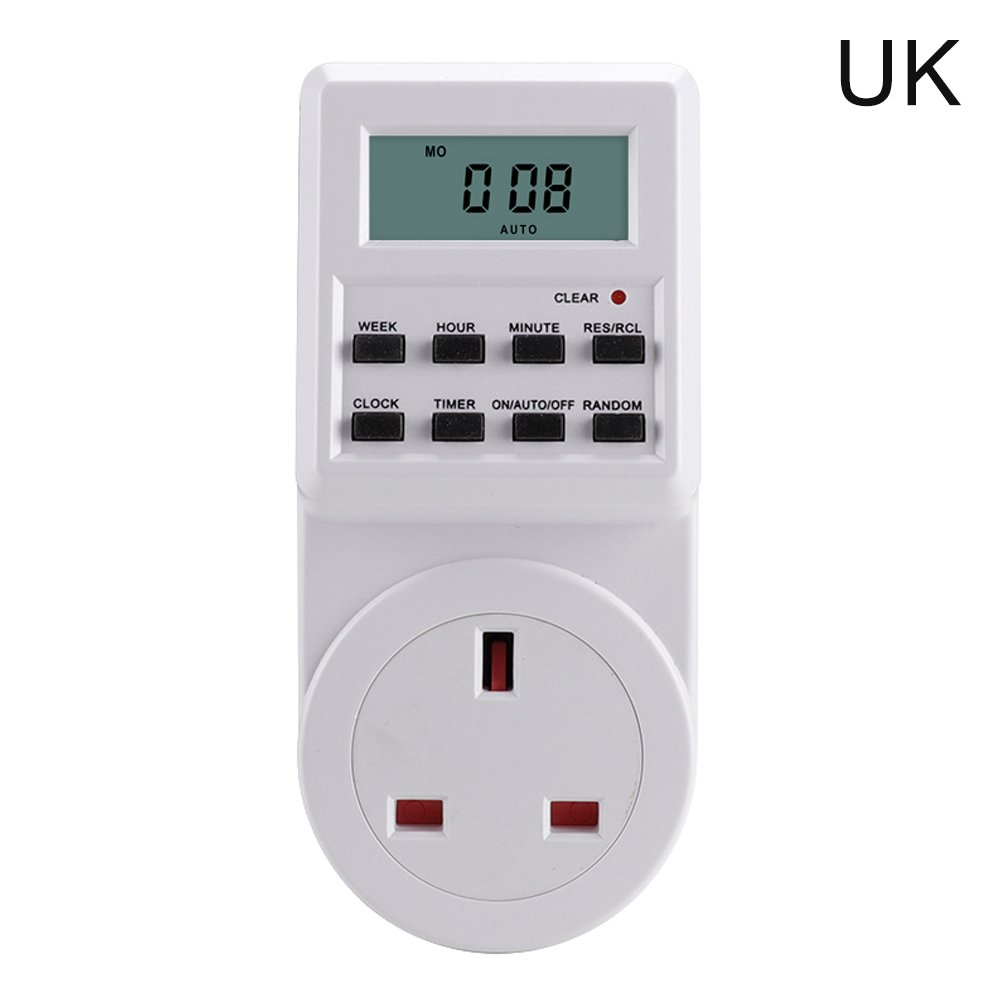 Outlet Timer 24 Hours Programmable and Plug in Timer for Electrical Outlets Indoor Digital Timer for Aquarium Light and Lamp: Silver
