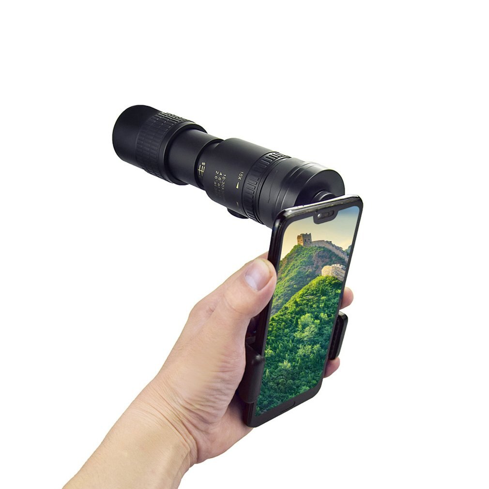 10-300x40mm Ultra-telephoto Zoom Monocular Telescope With Tripod For Smart Phone Portable Astronomy Beginners
