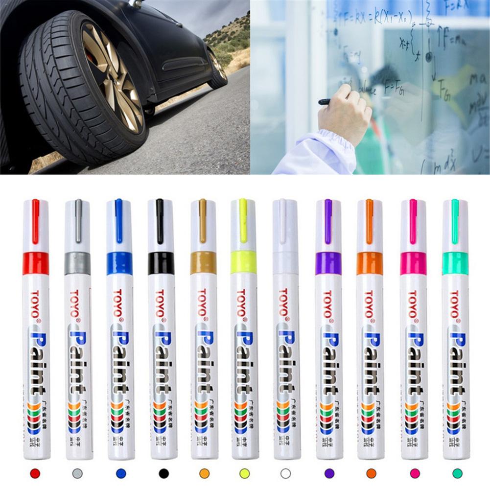 Billakk markeringspenner bilhjul dekk oljeaktig billakk penn maling merke penn bil-styling auto maling penn