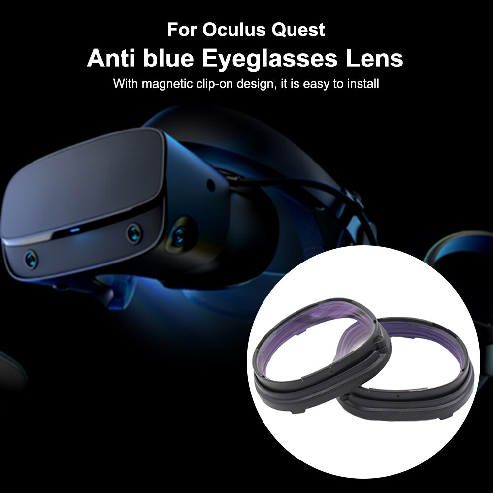 Anti Blauw Licht Magnetische Brillen Lens Met Frame Bescherming Accessoires Voor Oculus Quest Vr Headset Verlichten Vermoeidheid