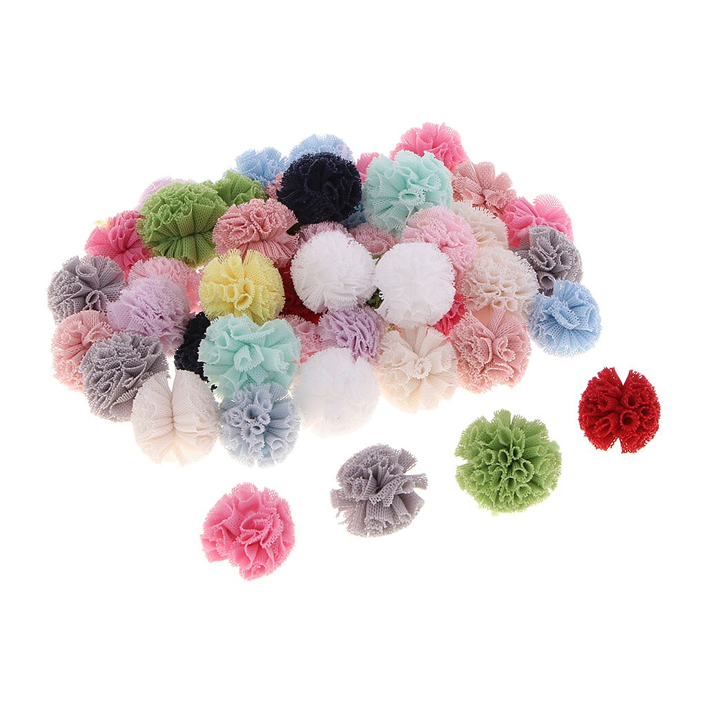 50 Kleine Pompoms Craft Pompoms Voor Craft Maken Diy Creatieve Decoratie,