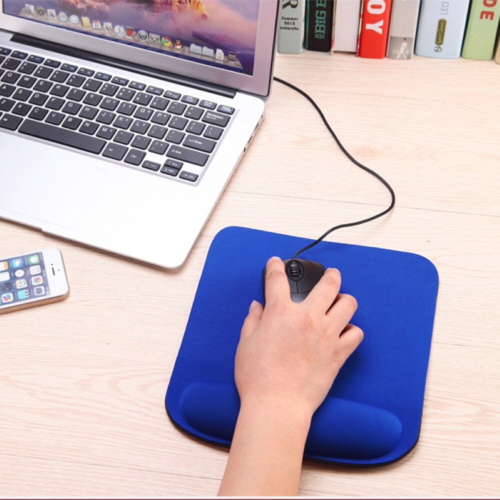 Anti-slip Soft Sponge Mat Gaming Mouse Pad Cushion with Wrist Rest PC Accessory Anti-slip Mouse Pad Sponge Cloth