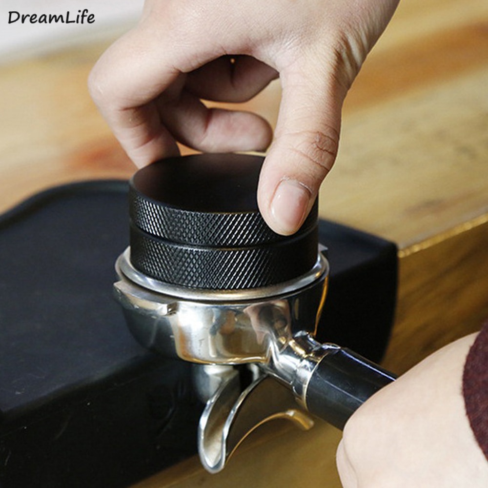51/58mm espressokaffe tukle justerbar kaffe tukle til barista flat rustfritt stål utgangspunkt kaffebønne trykk verktøy