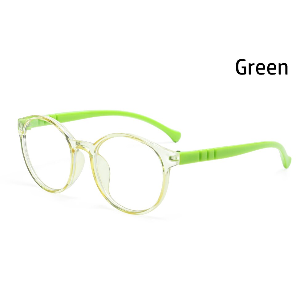 Kids Anti Blue Light Glasses Boys Girls Ultra Light PC Soft Frame Clear Lens Eyewear Eye Protection Computer Eyeglasses: type1-green