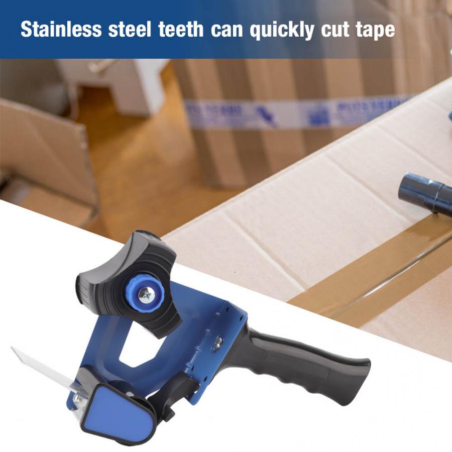 Box Sealing Packer Tape Dispenser Roller Tape Cutter Carton Sealing Moving Tape Dispenser Gun Packing Orange Adhesive Tape Cutte