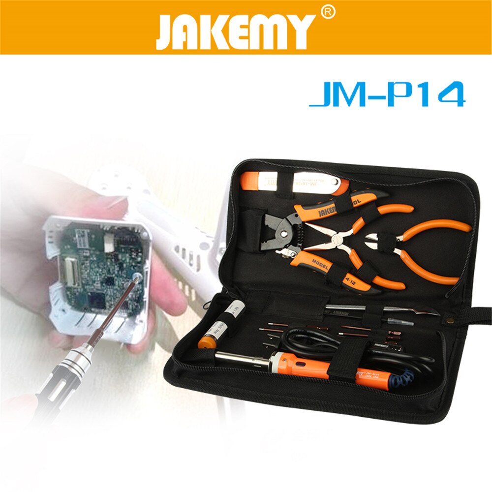 DIY modified maintenance kit 14pcs/set Portable LAN Network Repair Tool Aircraft model Utp Cable Tester AND Plier Crimp Crimper