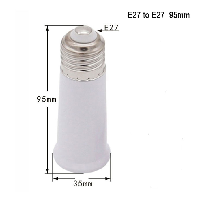 E27 E26 Sockel Verlängerung E27 auf E27 Standard Mittel Base Lampenverlängerung Sockel Schraube Lampenfassung Adapter: Blau / B15