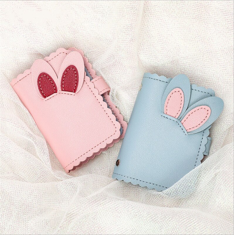 Nouvelle mignon porte-monnaie Mini portefeuille pour fille femmes polyvalent en cuir portefeuille Kawaii changement sac à main