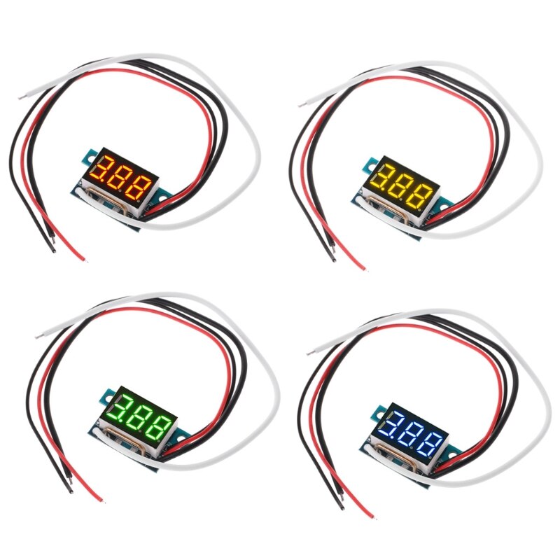 Dc0-10a digitale led-ampèremeter, stroompaneelmeter, 0.36in module omgekeerde beveiliging