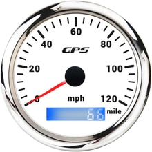 85mm GPS Speed Gauge Meter 0-30/60/120/200 Km/h MPH 0-80/160 MPH 7 Colors Backlight for Truck Car Yachts