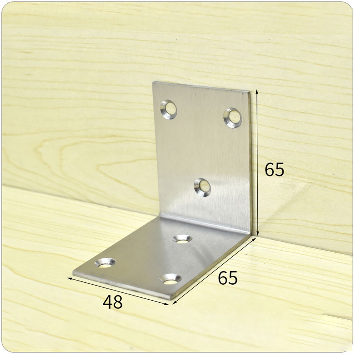 1Pcs Stainless Steel "L"-Shaped Right Angle Triangle Corner Bracket Fixed Reinforced Board Hardware Connection Accessories